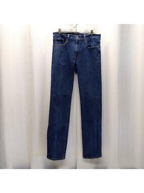 Levi's Men's 514 Straight Fit Jeans Tag: W33 L34 (Actual W32 L32) Blue Denim